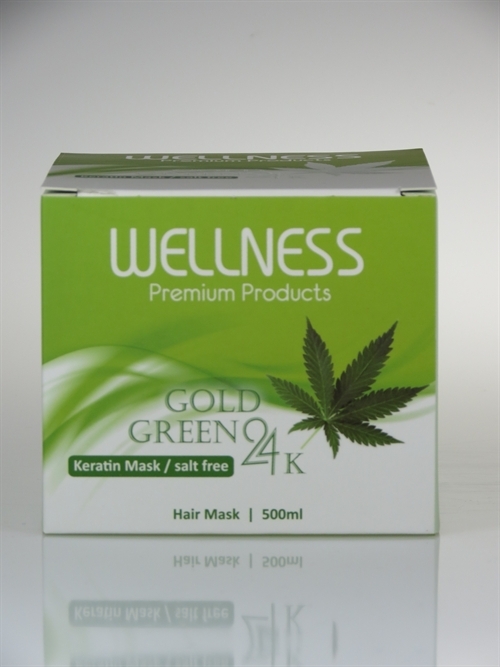 מסכת קרטין ללא מלחים 24K וולנס 500 מ