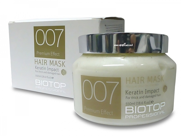 מסכת קרטין אימפקט 30 שניות 007 ביוטופ 550 מ