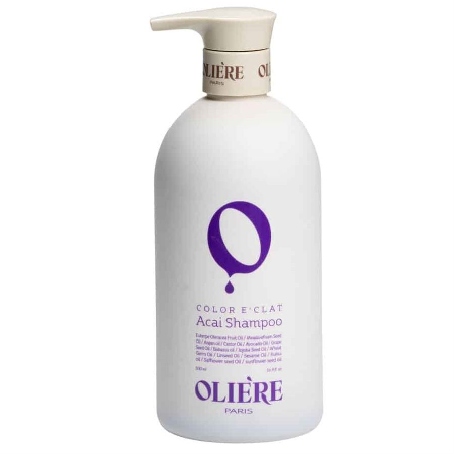 שמפו סילבר ללא מלחים לשיער מובהר ובלונד 500 מ”ל אולייר פריז | OLIERE